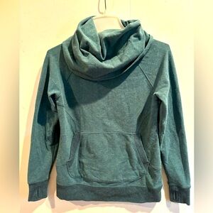 L.L. BEAN XS Petite Cozy Teal Funnel Neck Women's Sweater